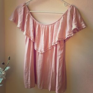 Boho Ruffle top Sz S